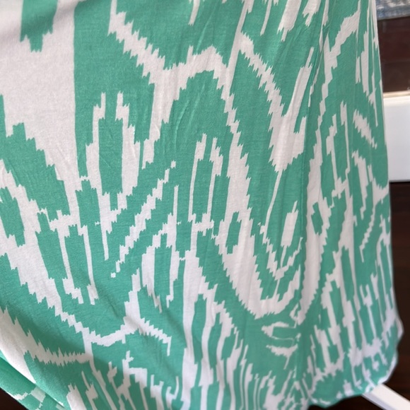 Anthropologie Velvet brand Ikat strapless dress, green/white size S - Picture 5 of 8